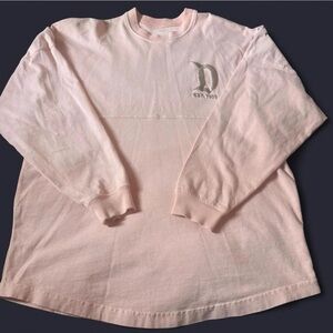 Disneyland Resort Blush Pink Long Sleeve Shirt with Rose Gold Logo